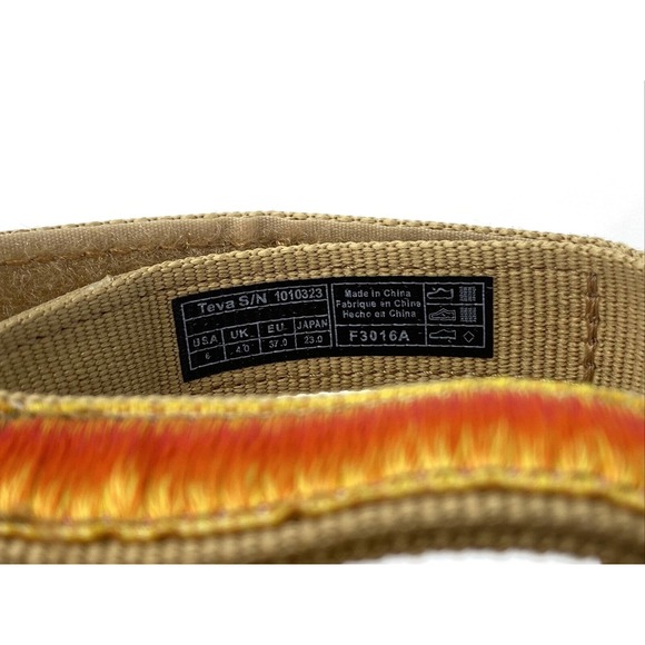 Teva Womens Original Universal Orange Voya Infinity Ombre Sandals Shoes Size 6 - Picture 14 of 14